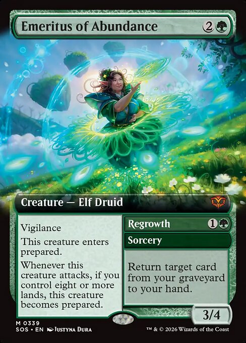 Emeritus of Abundance // Regrowth — SOS #339 — Non-Foil