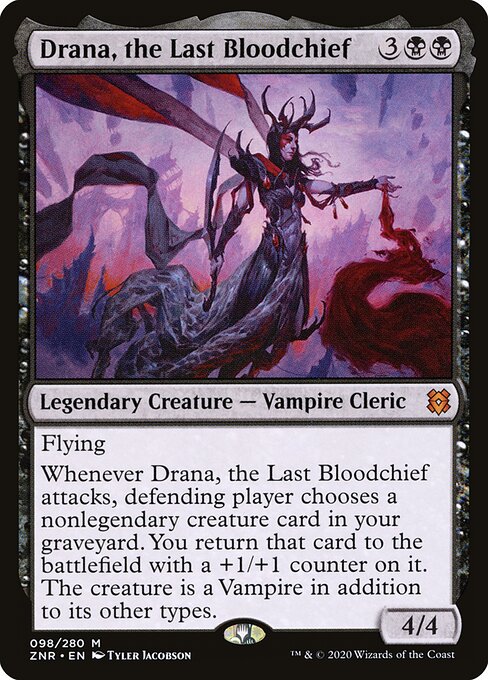 Drana, the Last Bloodchief — ZNR #98 — Non-Foil