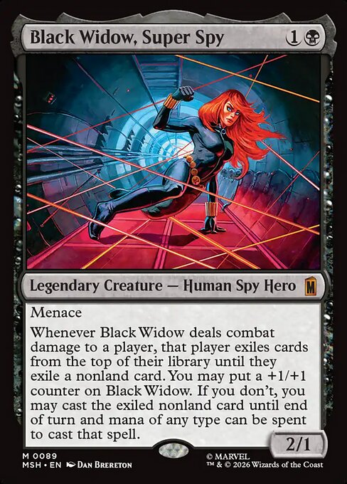Black Widow, Super Spy — MSH #89 — Non-Foil
