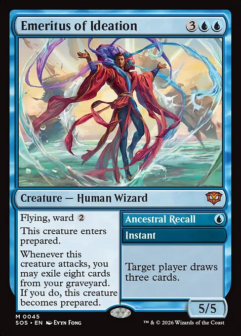 Emeritus of Ideation // Ancestral Recall — SOS #45 — Non-Foil