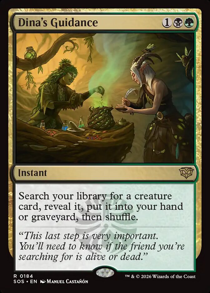 Dina's Guidance — SOS #184 — Near Mint — Foil