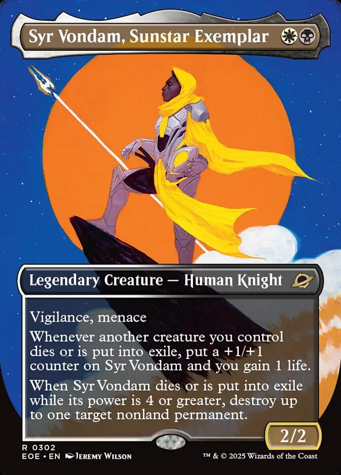 Syr Vondam, Sunstar Exemplar — EOE #302 — Near Mint — Foil