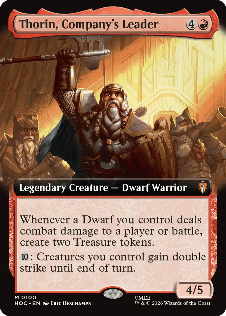 Thorin, Company's Leader — HOC #100 — Borderless — Near Mint — Non-Foil