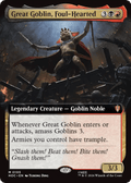 Great Goblin, Foul-Hearted — HOC #105 — Extended Art — Near Mint — Non-Foil