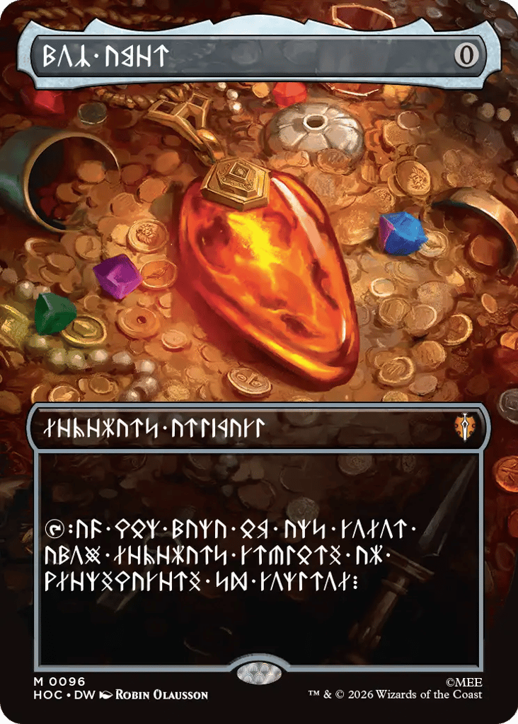 Mox Amber — HOC #96 — Borderless Dwarvish — Near Mint — Non-Foil