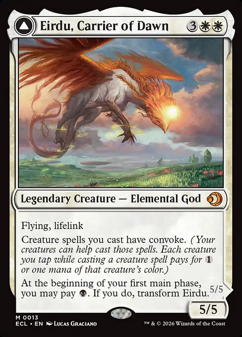 Eirdu, Carrier of Dawn // Isilu, Carrier of Twilight — ECL #13 — Non-Foil